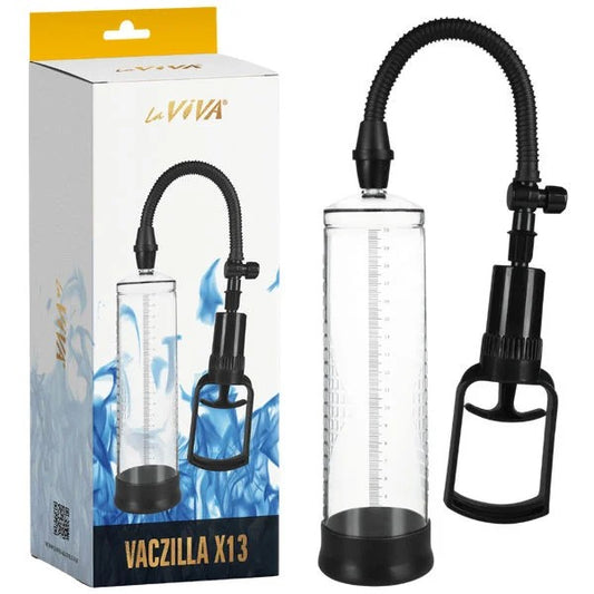 LaViva–VaczillaX13Finger-GripPenisPump(Black/Clear)