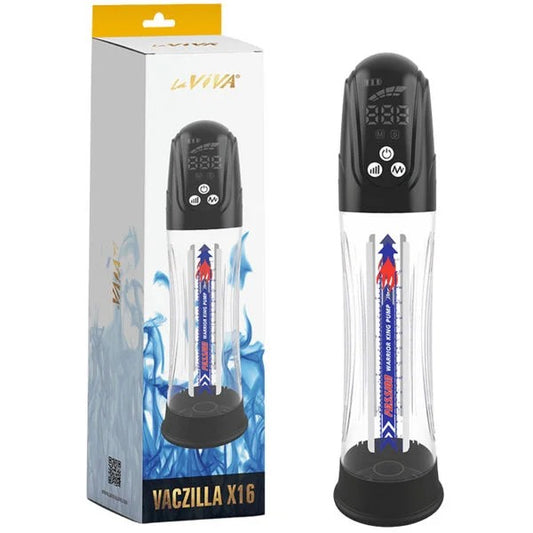 LaViva–VaczillaX16AutomaticPenisPump(Clear/Black)