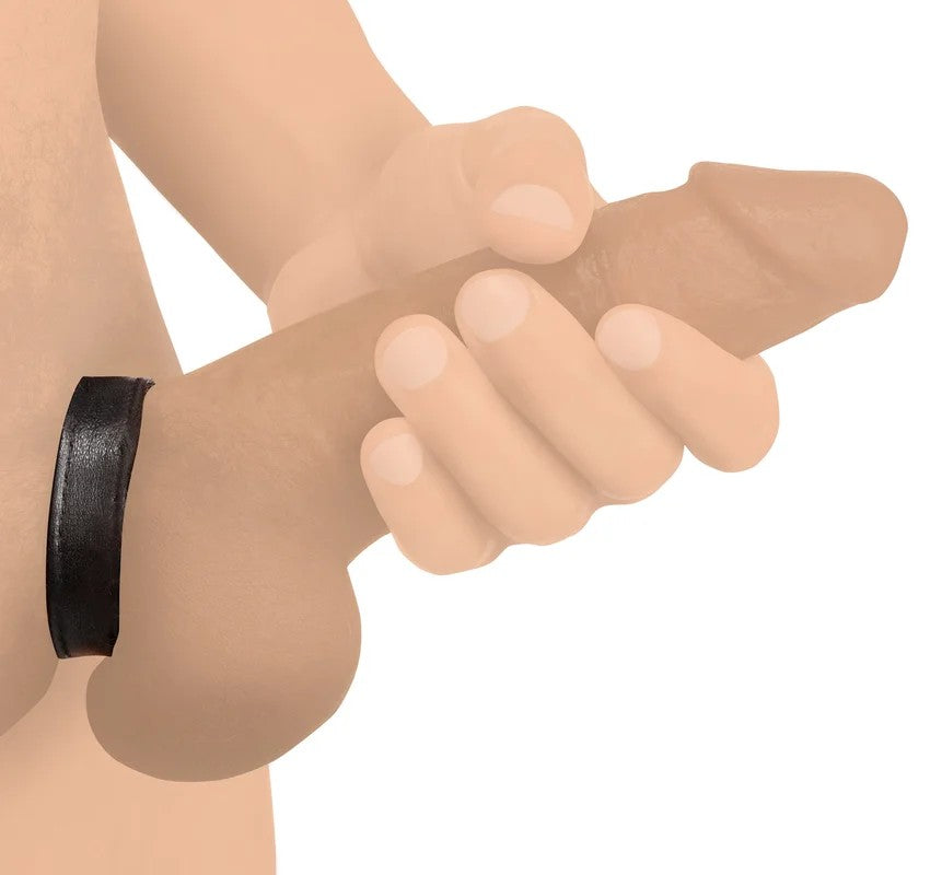 LeatherandVelcroCockRing