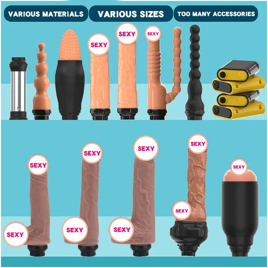 LeatherBagSexMachine1.0AndPillowDildoMachineAccessories