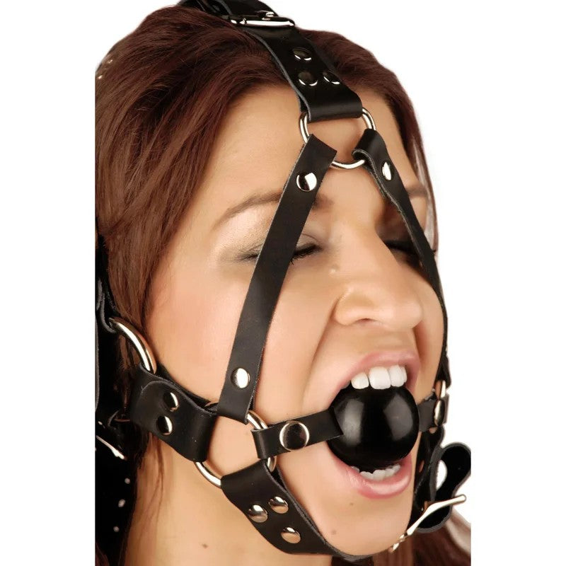 LeatherBallGagHarness