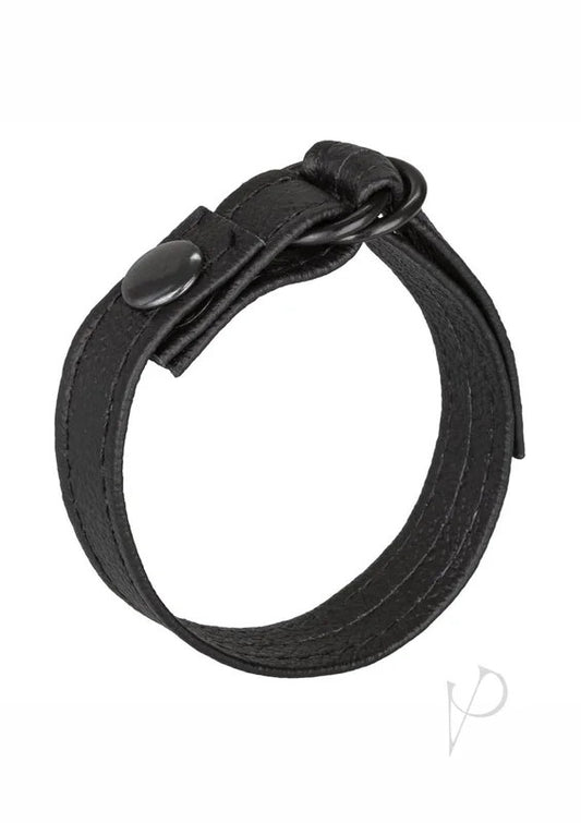LeatherCinchCockRing
