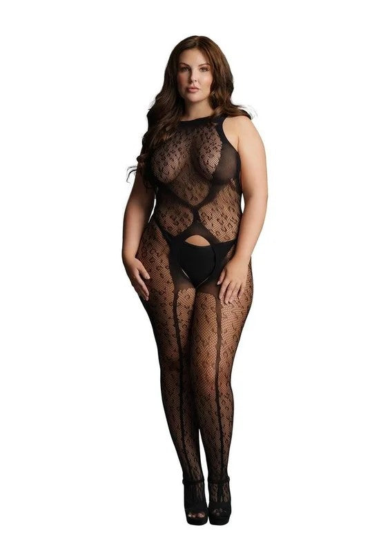 LeDesirCrotchlessLeopardBodystocking