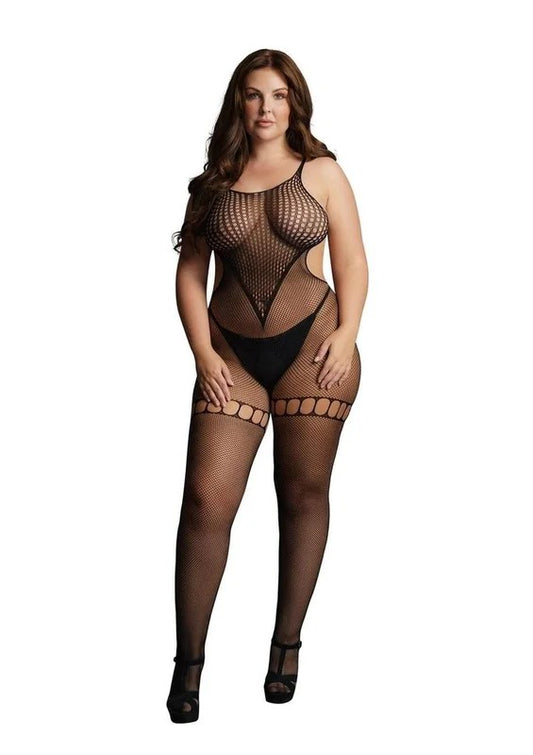 LeDesirDuoNetHighNeckBodystocking