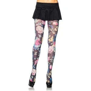LegAvenue–GardenBloomPrintPantyhose(Floral)