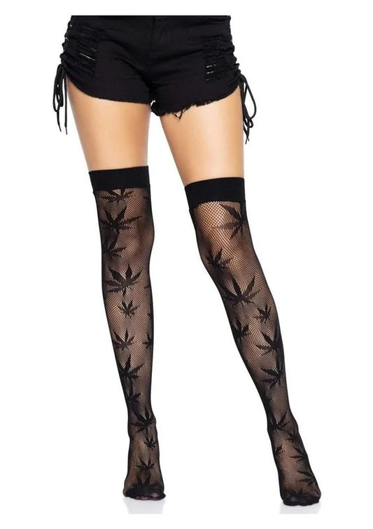 LegAvenue420NetThighHigh
