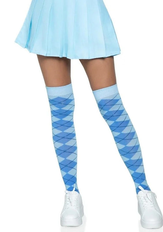 LegAvenueArgyleKnitOverTheKneeSocks