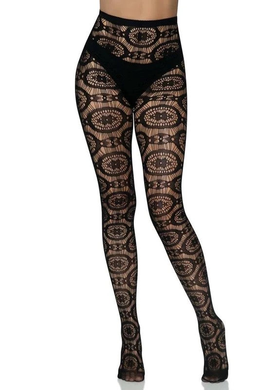LegAvenueBohoCrochetNetTights