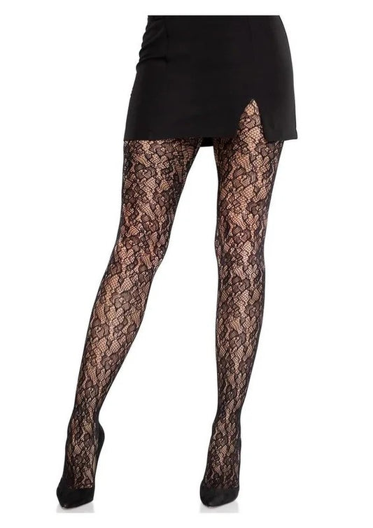 LegAvenueCamelliaLaceTights