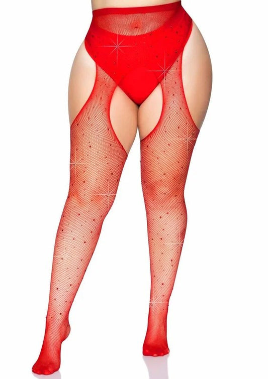 LegAvenueCrystalizedFishnetSuspenderPantyhose