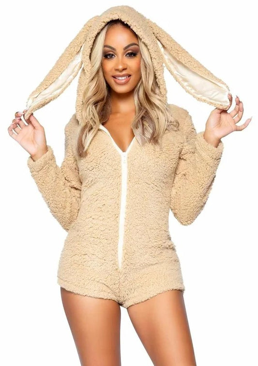 LegAvenueCuddleBunnyUltraSoftZipUpTeddywithBunnyEarHoodandCuteBunnyTail