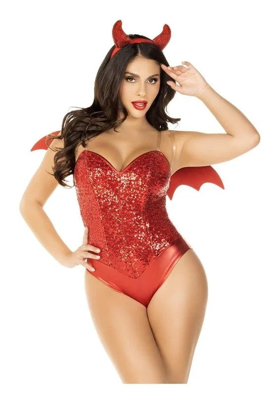 LegAvenueDevilKitRhinestoneDevilWingsandHornHeadband