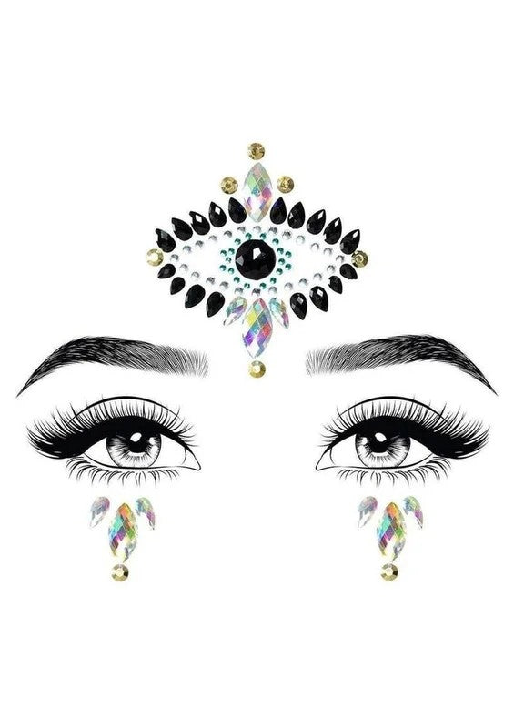 LegAvenueDivinityFaceJewelsStickersandBodyGlitter(2Packets