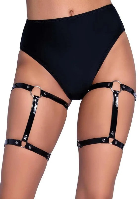 LegAvenueDualStrapStuddedThighHighGarters