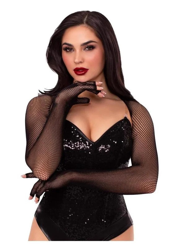 LegAvenueFishnetFingerlessGlovedShrug