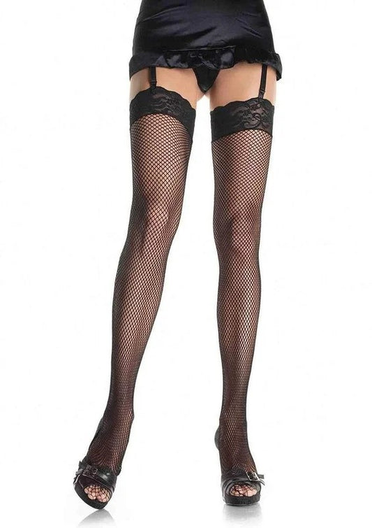 LegAvenueFishnetLaceTopThighHigh