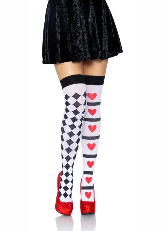 LegAvenueHarlequinandHeartThighHigh