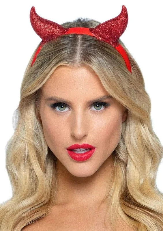 LegAvenueLatexGlitterDevilHornHeadband