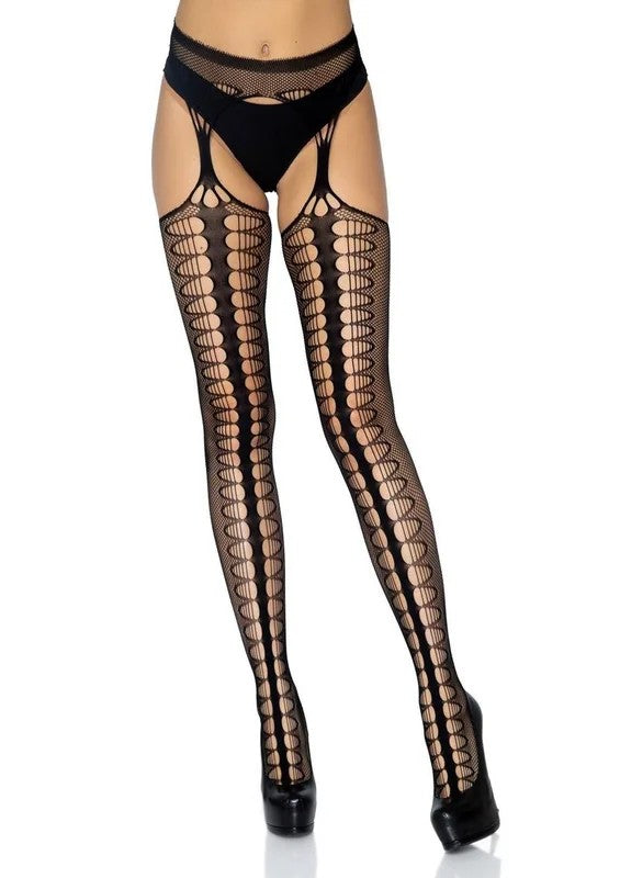 LegAvenueScaleNetSuspenderHose