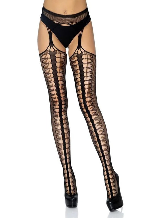 LegAvenueScaleNetSuspenderHose