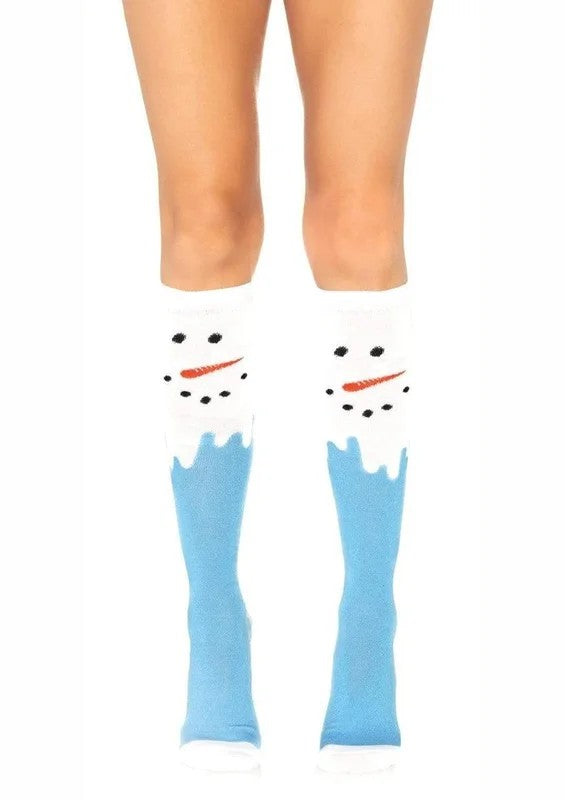 LegAvenueSnowManKneeHighSocks