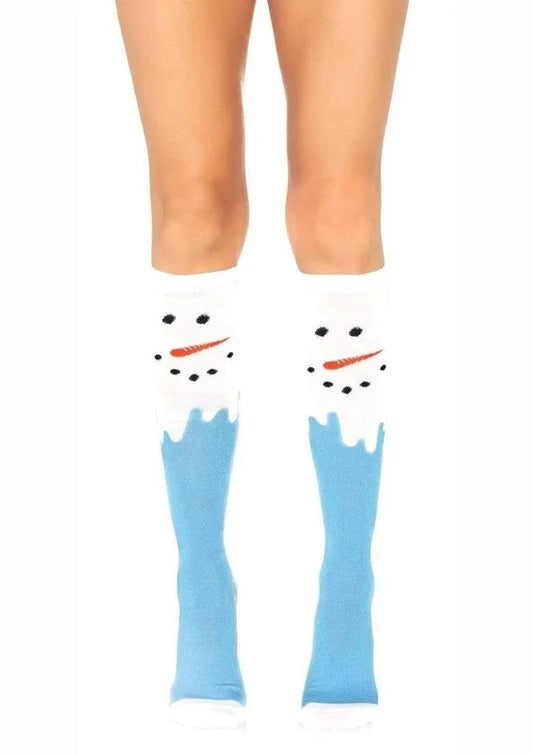 LegAvenueSnowManKneeHighSocks