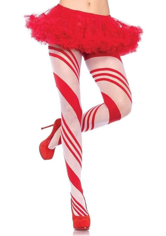 LegAvenueSpandexSheerCandyStripedPantyhose
