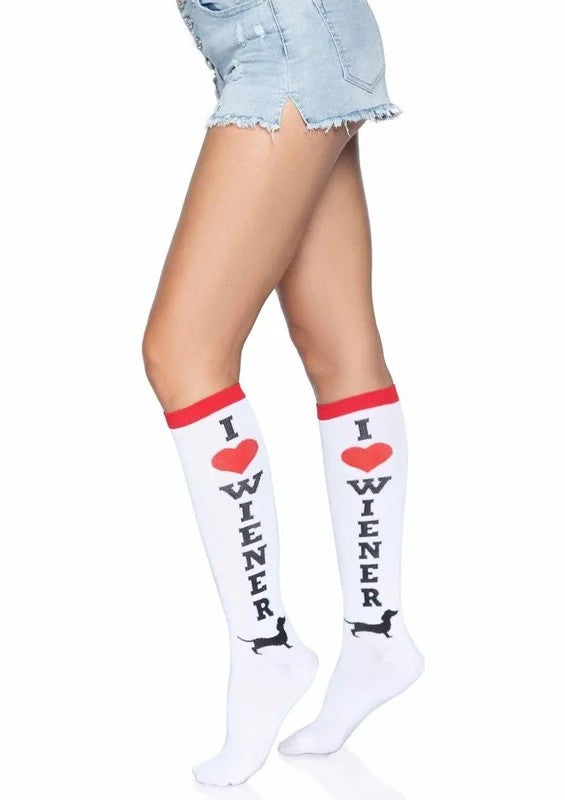 LegAvenueWeinerDogKneeHighs