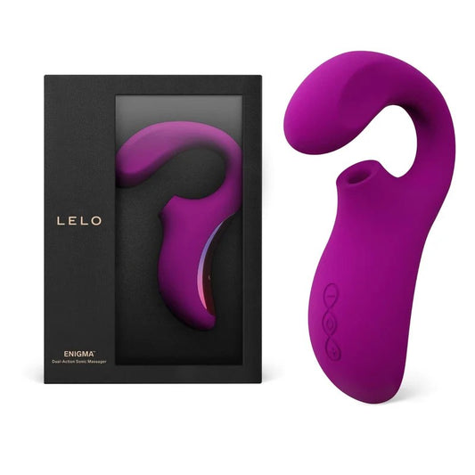 Lelo–“Enigma”Dual-ActionSonicMassager(DeepRose)