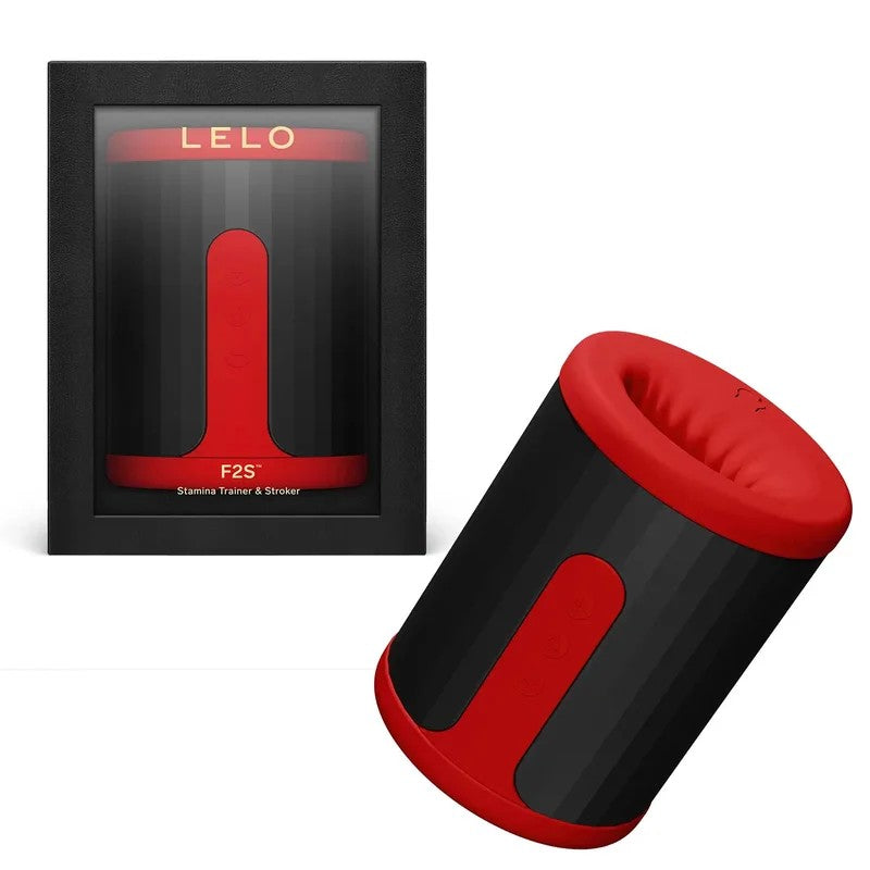 LELO–F2StaminaAndKegelMaleStroker(Red)