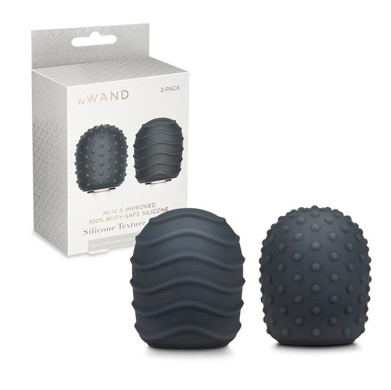 LeWand–2pkSiliconeTexturedWandCovers(Grey)