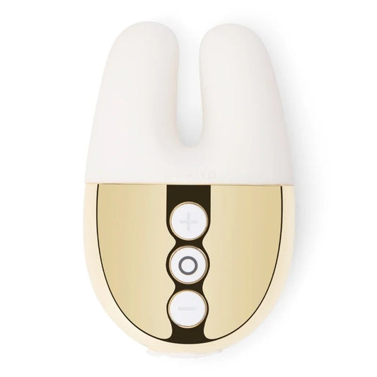 LeWand–DoubleVibe“Ears”ClitoralVibrator(Gold/White)