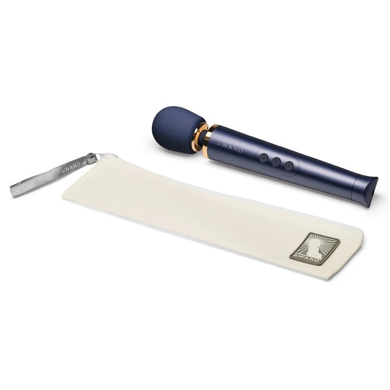 LeWand–LeWandPetiteRechargeableWandMassager(Navy/Gold)