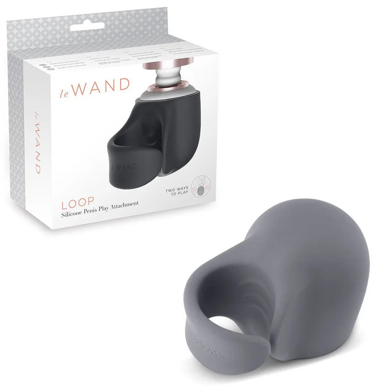 LeWand–“Loop”SiliconePenisPlayAttachment(Grey)