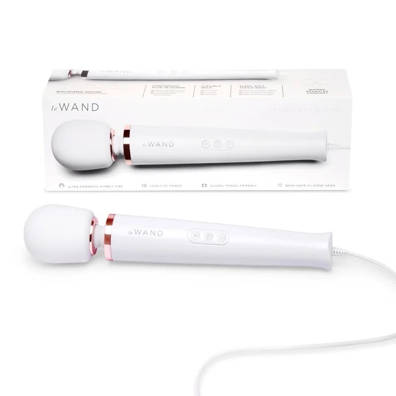 LeWand–PlugInWandMassager(White/RoseGold)