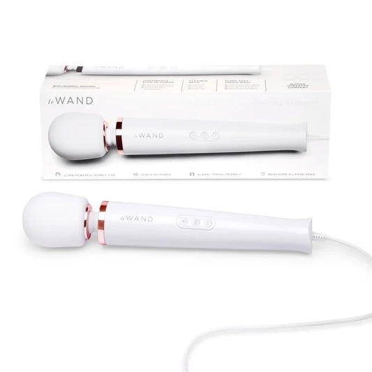 LeWand–PlugInWandMassager(White/RoseGold)