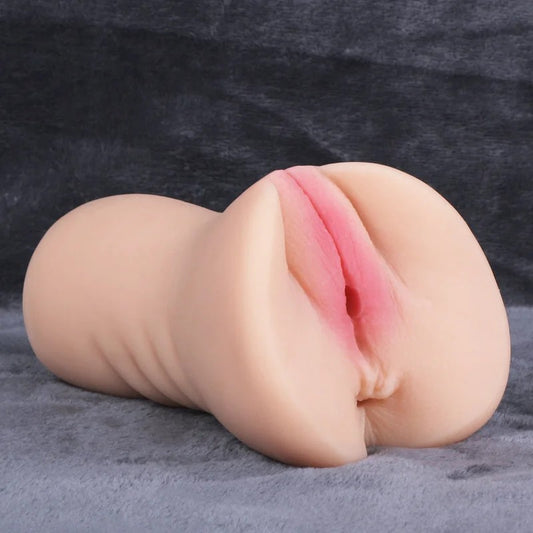 LifeSizePussyPocketMasturbator–RealisticBigLabiaWomenVaginalPenisMasturbationCup