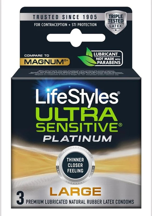 LifeStylesCondomSensitivePlatinumExtraLubricated
