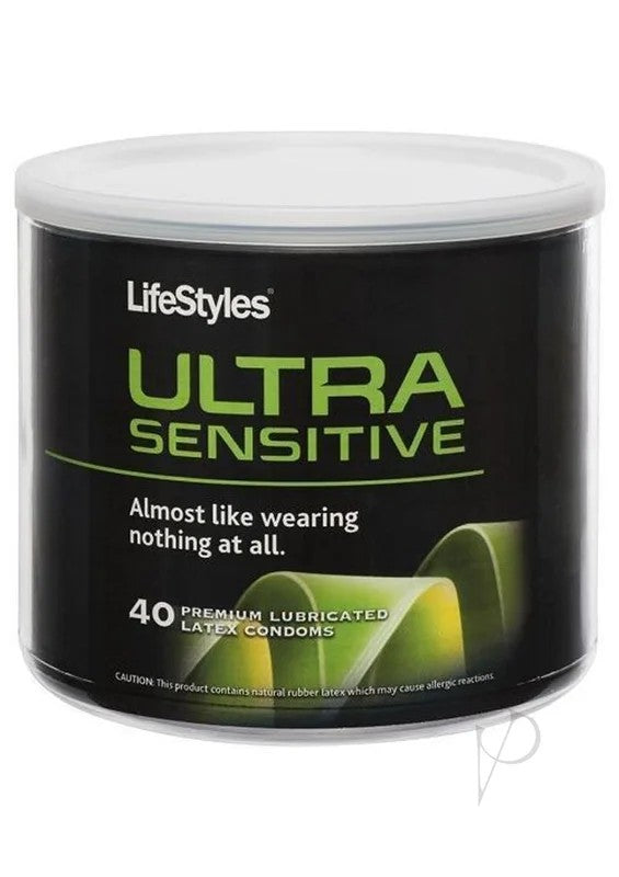 LifeStylesUltraSensitive40PreiumLubricatedLatexCondoms