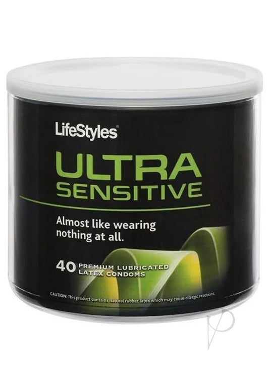 LifeStylesUltraSensitive40PreiumLubricatedLatexCondoms