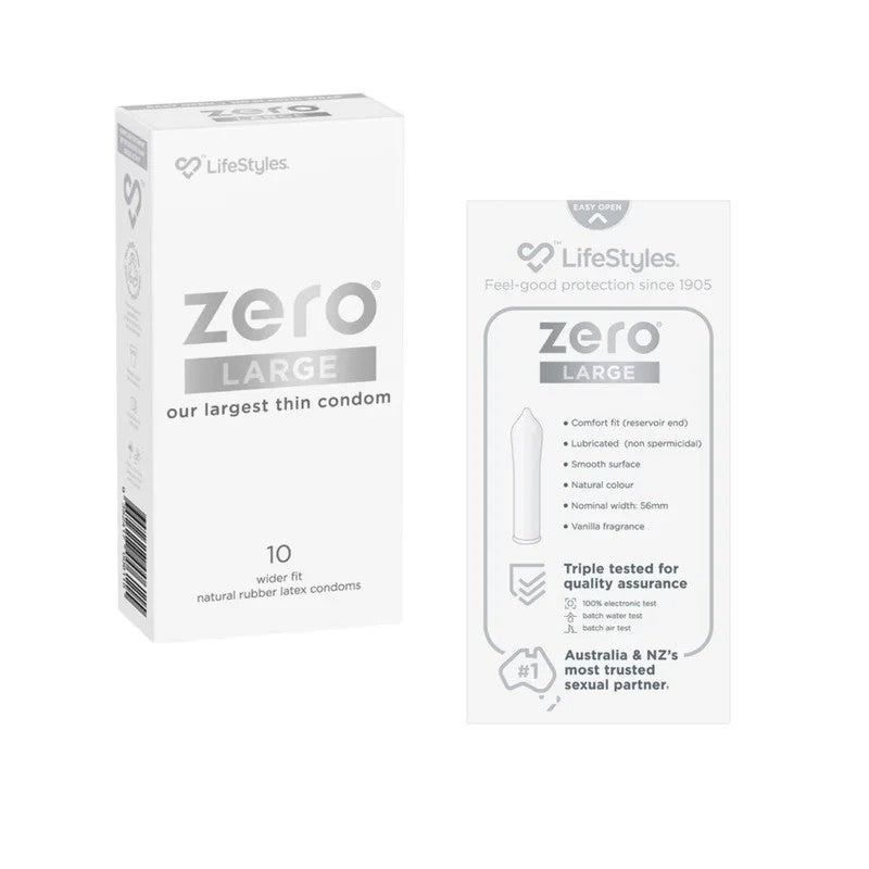 LifestyleZeroLargeOurThinnestCondom(10pkLatex)