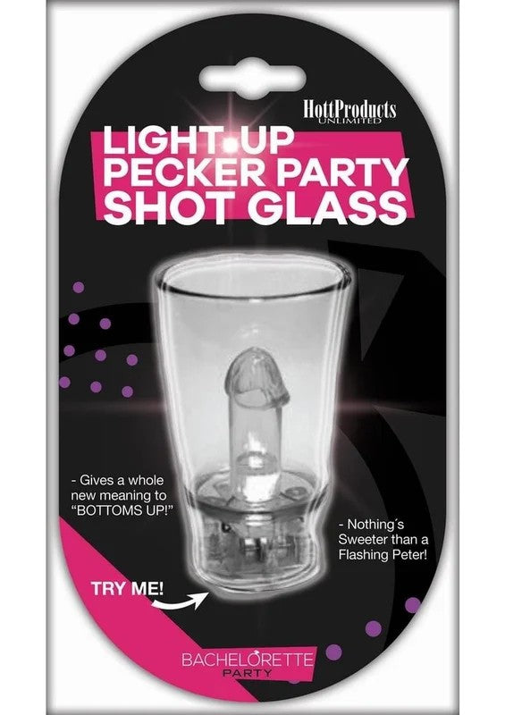 LightUpPeckerPartyShotGlasswithHangString
