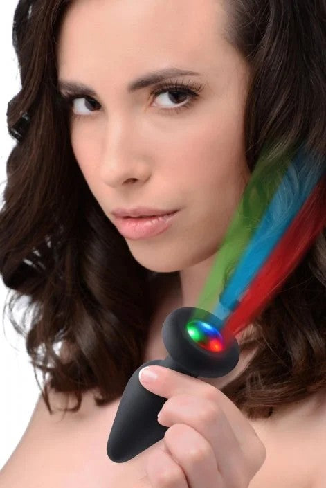LightUpSiliconeAnalPlugS,M,L