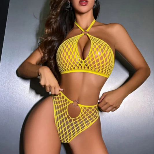 LingerieSetTemptressMeshBikini–IgnitePassionandConfidence
