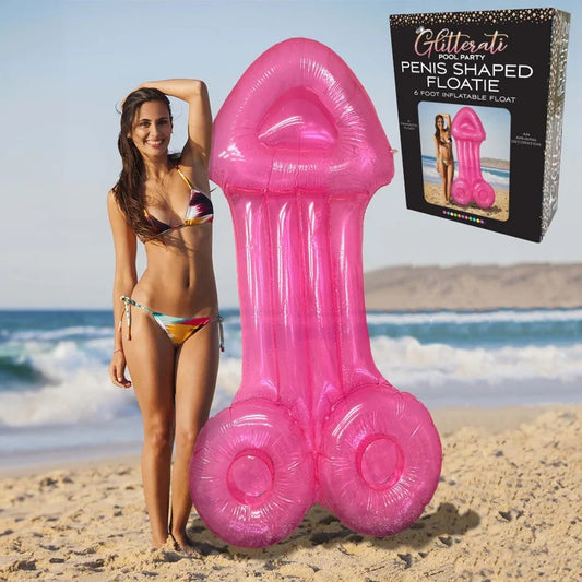 LittleGenie–GlitteratiPoolPartyPenisShapedPoolFloat(Pink)