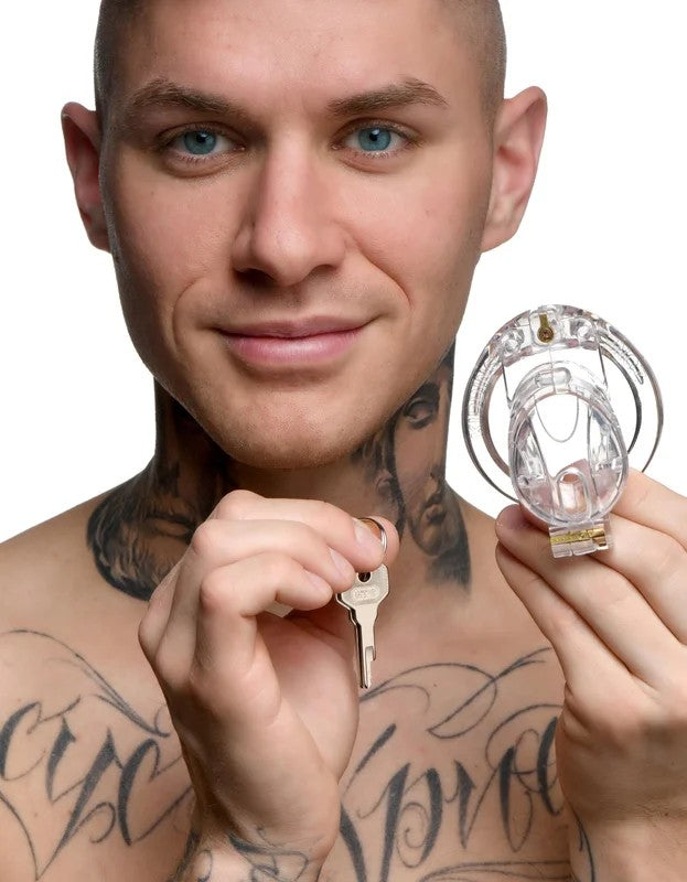 LockdownCustomizableChastityCage–Clear