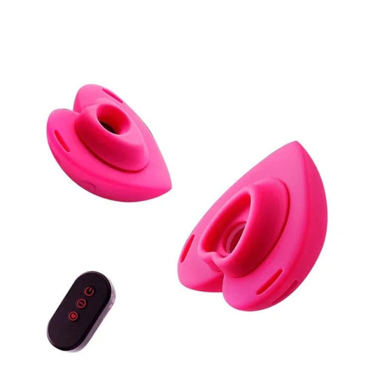 LockinkPinkLove-shapedWearableClitoralSuctionVibratorWithRemoteControl