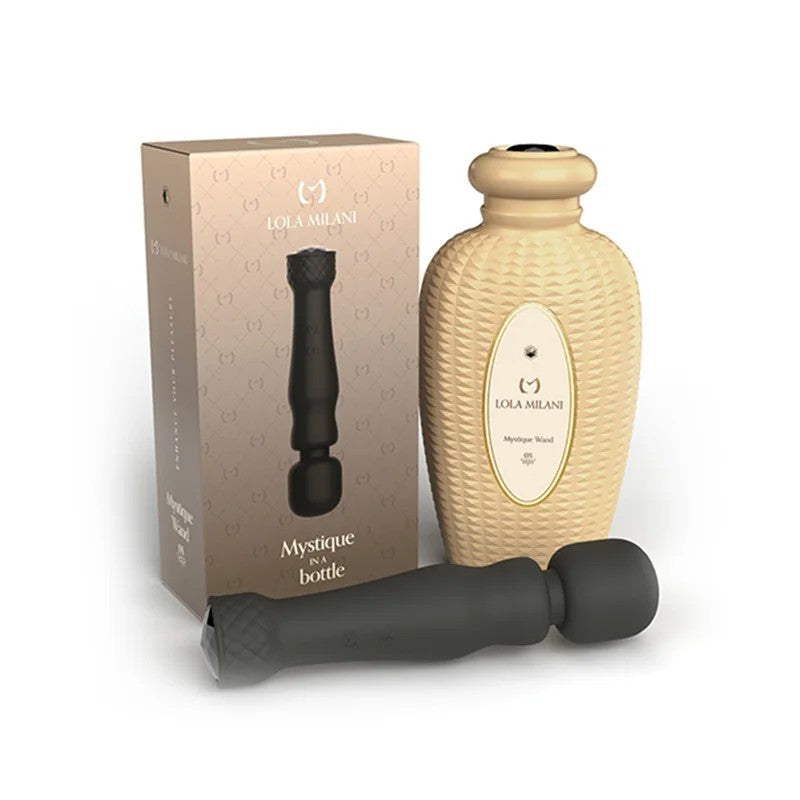LolaMilaniMystiqueClitoralWandVibratorw/TaupeBottle
