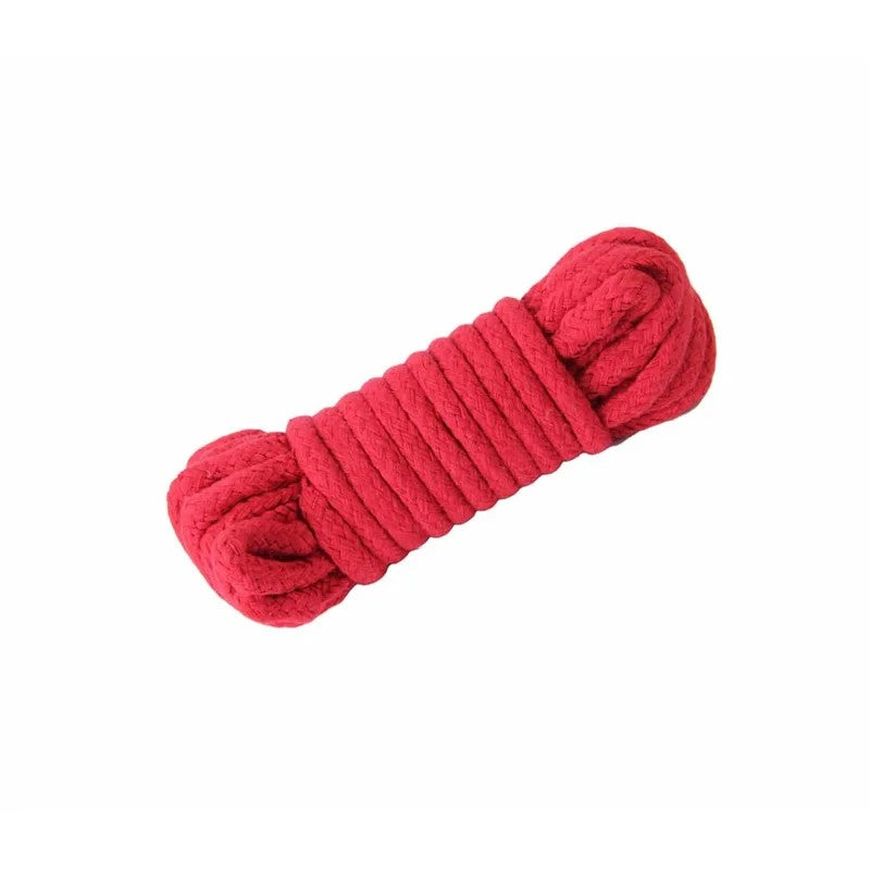 LoveInLeather–10mCottonBondageRope|Red