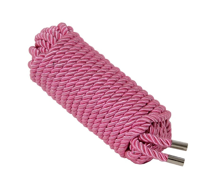 LoveInLeather–10MetresSatinRope(Pink)